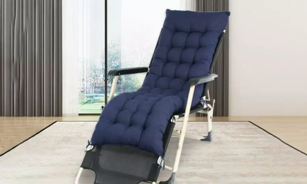 Sun Lounger Cushion Pad for Garden Recliner Chair