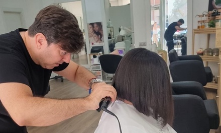 Sesión de peluquería con lavado, masaje, hidratación, corte y peinado - Belavita Organic