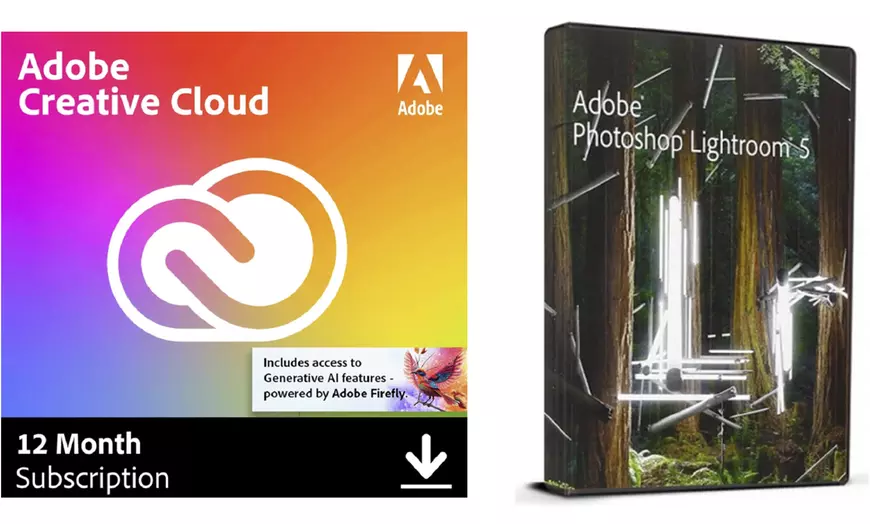 Image 1: Licence 'Adobe Lightroom 5.7 & 4.4' ou 'Adobe Creative Cloud'