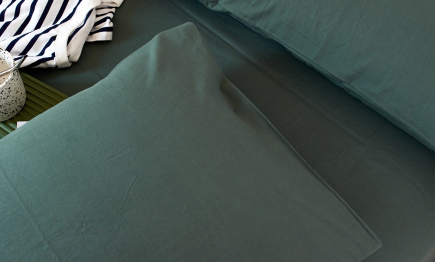Image 21: Pure Cotton 2 Piece Pillowcase Set