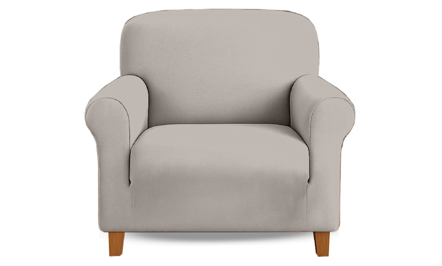 Image 24: Water-Resistant, Elegant Velvet Sofa Cover in Various Sizes