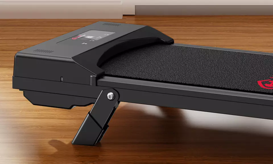 2-in-1 Foldable Treadmill with LCD Display and Remote