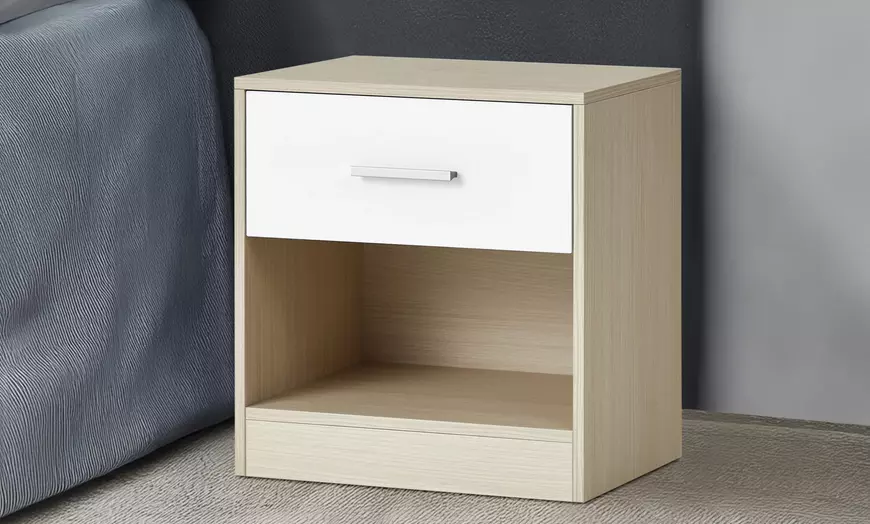 Image 6: Table de chevet contemporaine avec tiroir