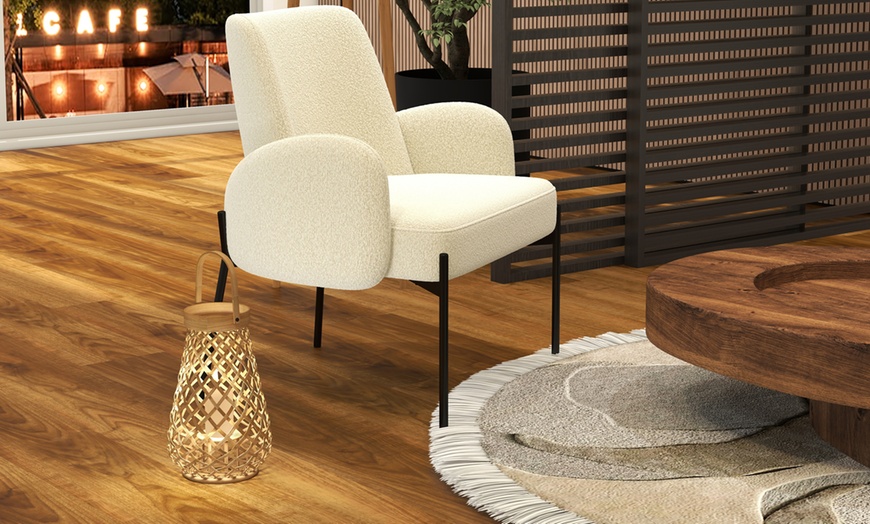 Image 4: Sillón contemporáneo en tejido de rizo de Doosense