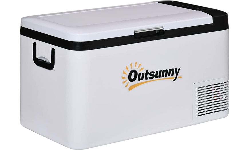 Image 1: Outsunny Portable Refrigerator 12V