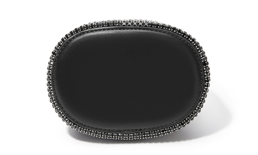 Image 3: Bolso bombonera de fiesta con apliques brillantes