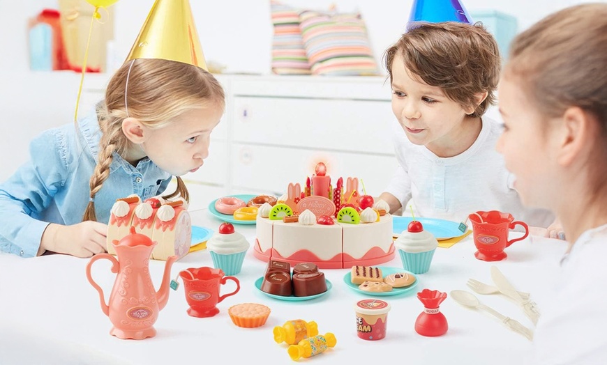 Image 1: Birthday Cake Tea Party Set