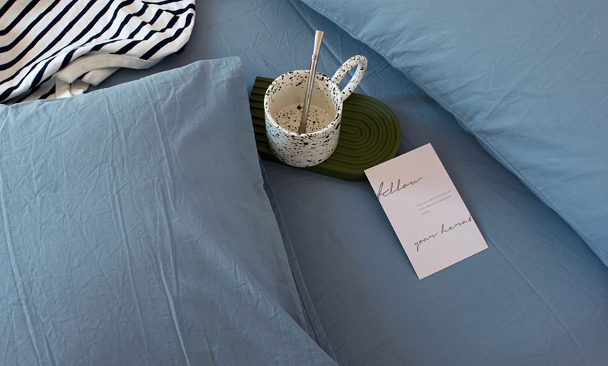 Image 12: Pure Cotton 2 Piece Pillowcase Set