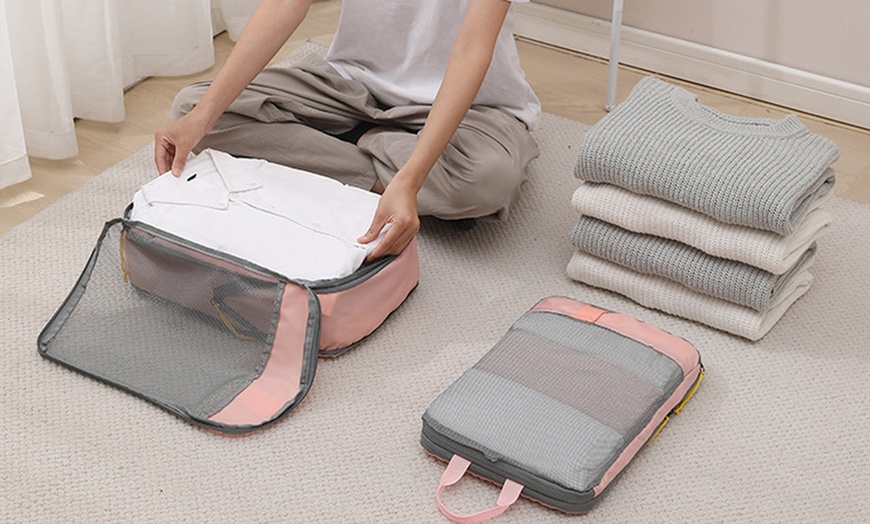 Image 2: 3-Piece Compression Packing Storage Bag Set