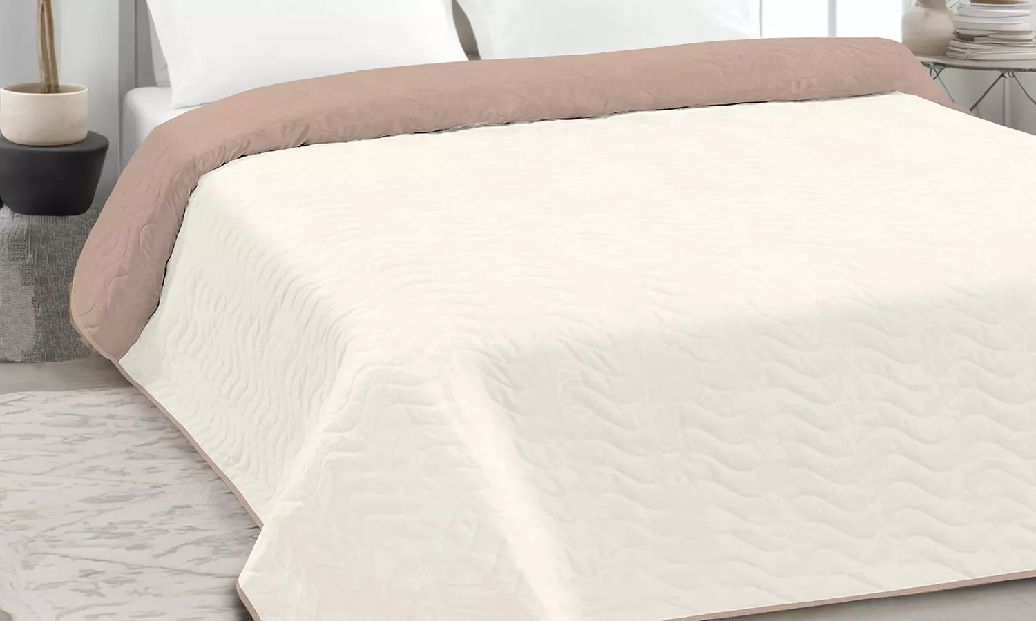 Dubbelzijdige beddesprei