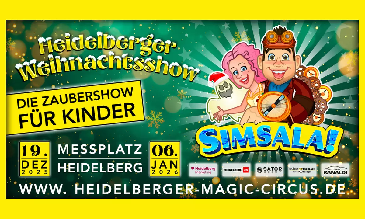 Ticket für die „Heidelberger Weihnachtsshow – Magic Circus“