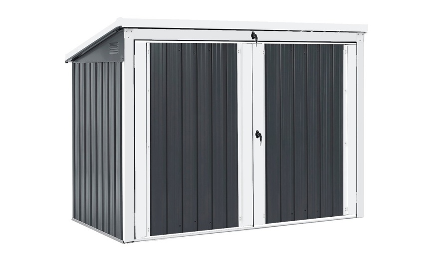 Image 8: Caja metálica para cubo de basura