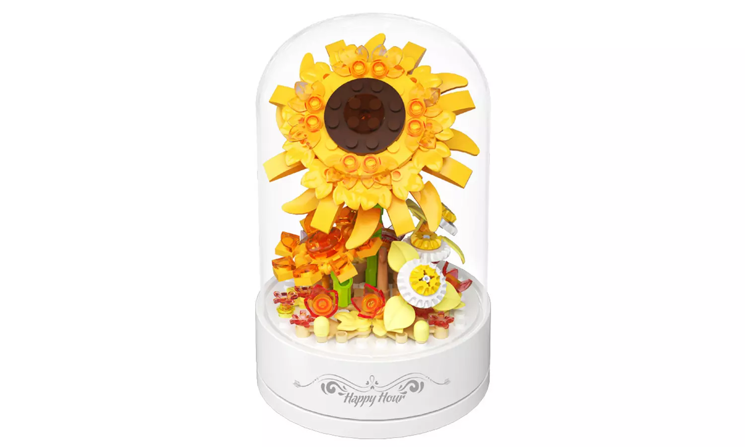 Blumenstrauß-Bausteinset mit integrierter Musikbox