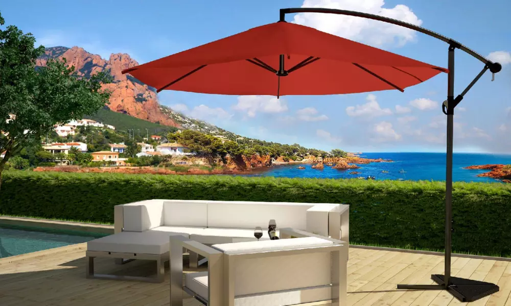 Parasol déporté octogonal (3 m) ou housse de protection de Kocoon