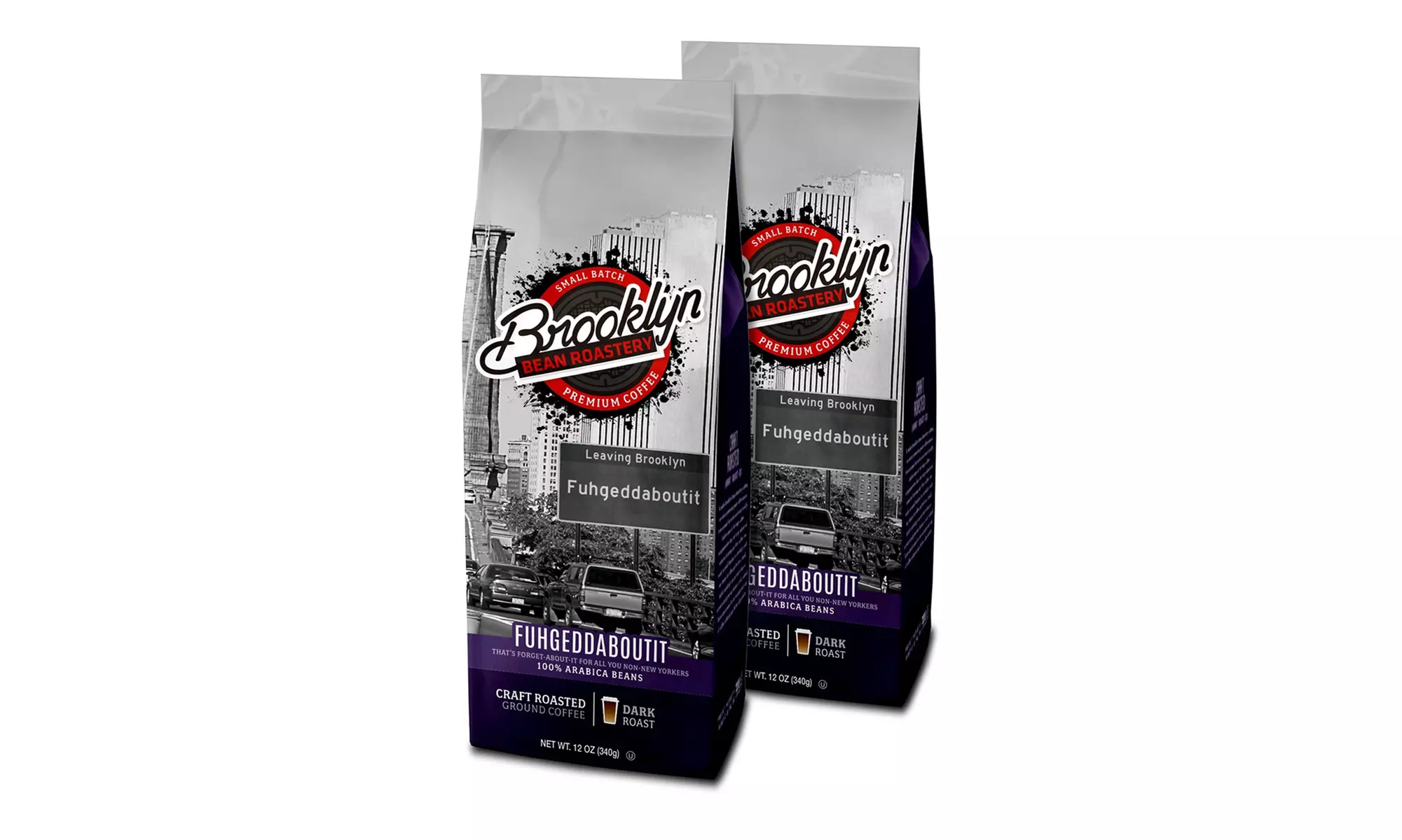 Brooklyn Bean Ground Coffee 12 Ounce Bags - 2 pk or 6 pk