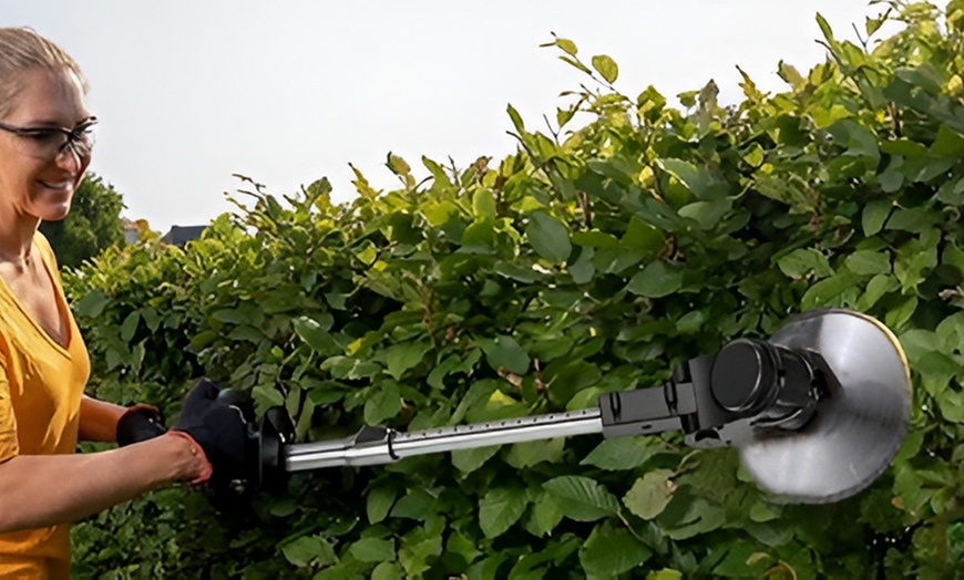 Image 6: Desbrozadora eléctrica inalámbrica con doble batería de 48V