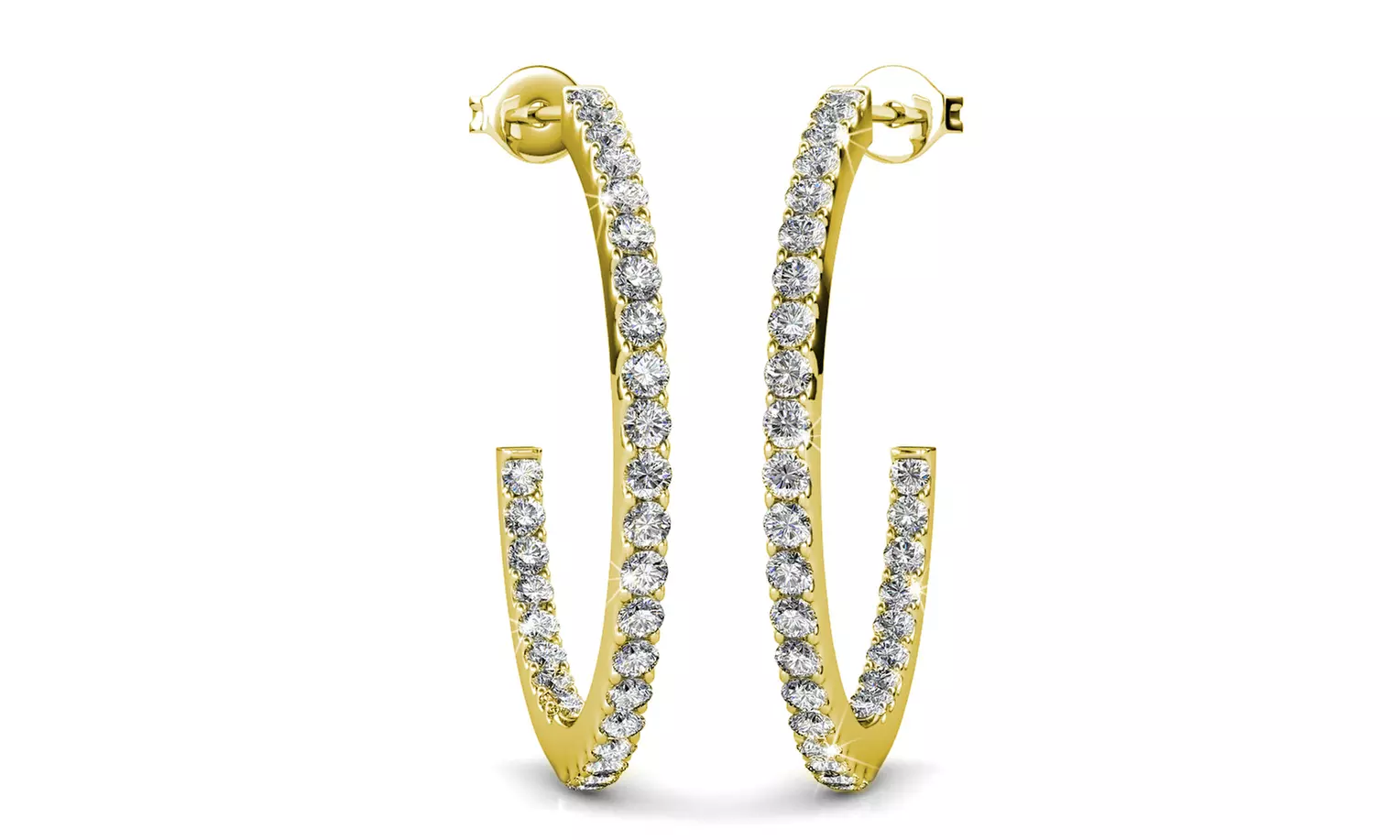 1x, 2x oder 3x Damen-Ohrringe mit österreichischen Kristallen