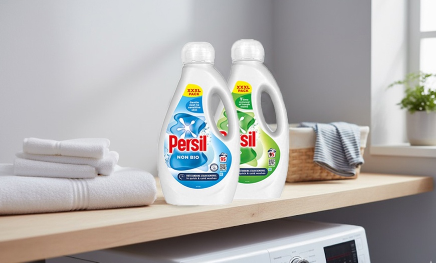 Image 1: Persil XXXL Washing Liquid Detergent Stain Removal 2.565L, 190 Washes