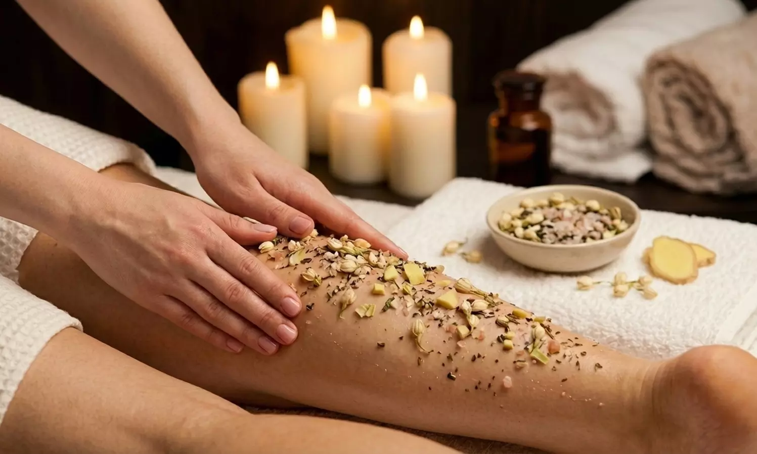 Ritual exfoliante de 1 hora con masaje, exfoliación y ducha templada