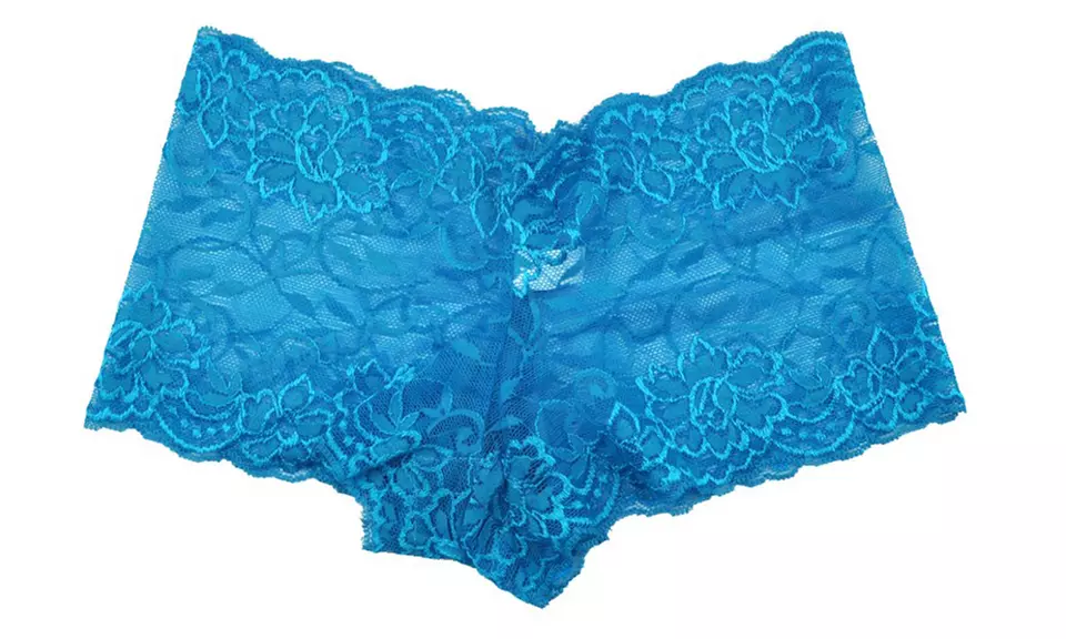 Lot de 6 boxers en dentelle pour femme - Second Medium