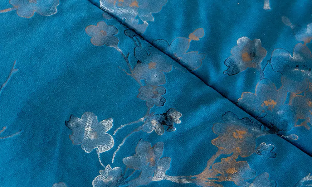 Doppelte Winterdecke aus Samt mit Digitaldruck