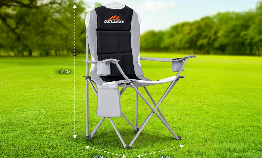 Image 11: Vivo Pack of Two Camping Chairs