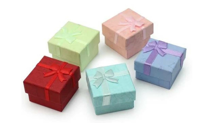 Image 2: Paris Jewelry 14K White Gold Round 5MM Natural Orange Topaz Stud Earrings Plated