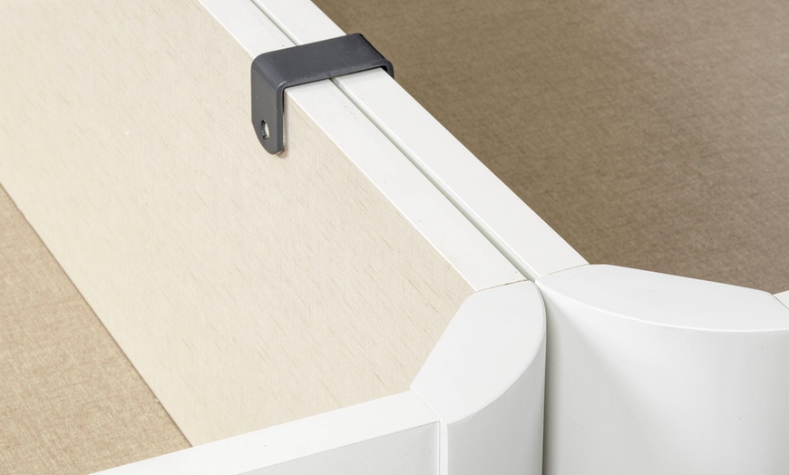 Image 10: Canapé Abatible Altura 32cm Blanco ENVIO Y MONTAJE GRATIS, Gran Capacidad, Madera, Tapa 3D