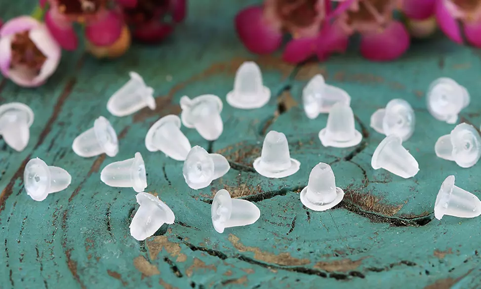 20 Pack Silicone Earring Backs