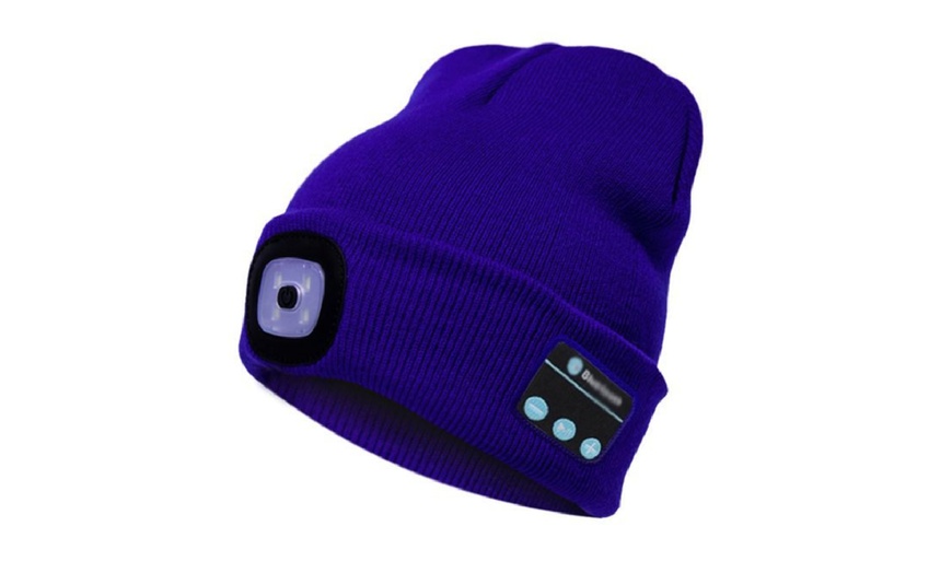 Image 5: One or Two Bluetooth Beanie Hats with LED Light