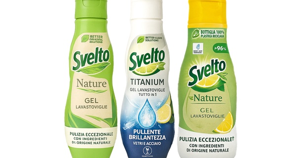 6 flaconi di Svelto Gel Lavastoviglie