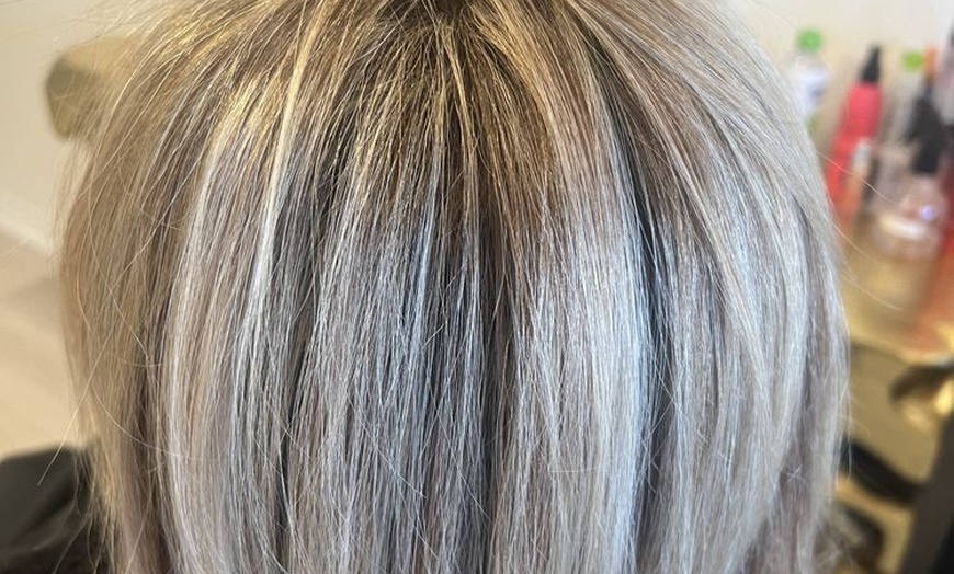 Image 2: Haircut, Wash, Highlights, Hair Color  Blow Dry, Style & More