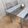Image 24: Glass Dining Table Set with Chair Options