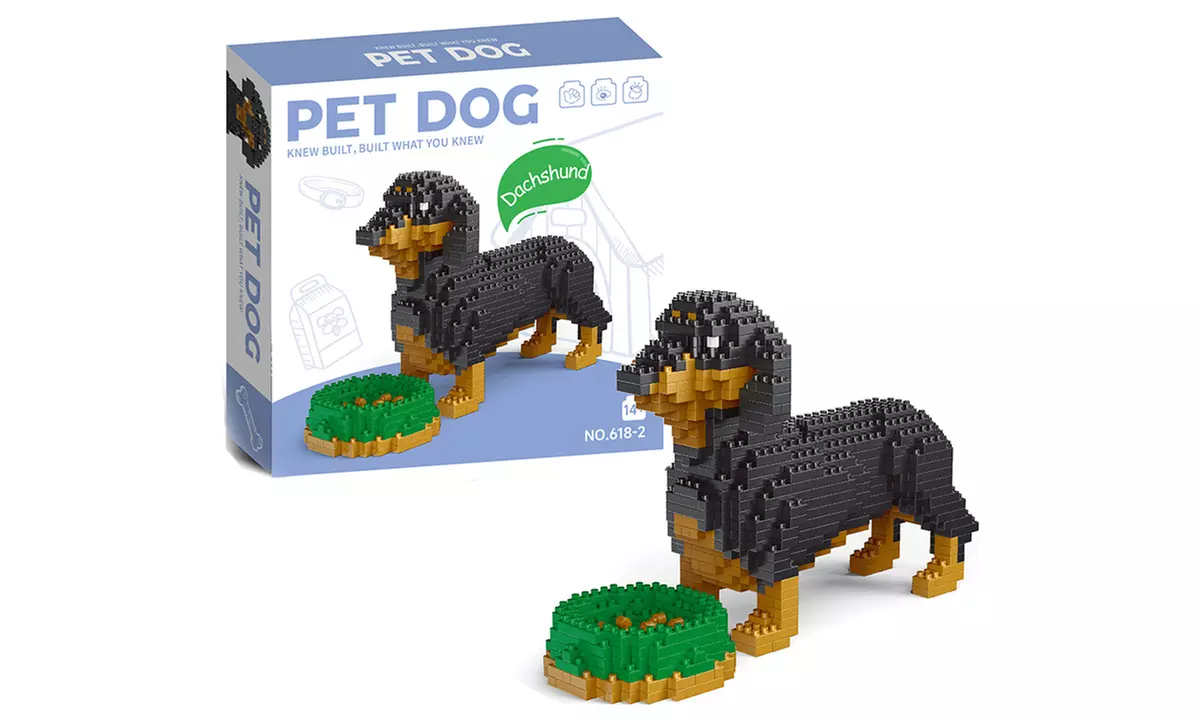 LEGO Inspired Mini Dog Breed Building Block Set - Corgi, Doberman, Dachshund