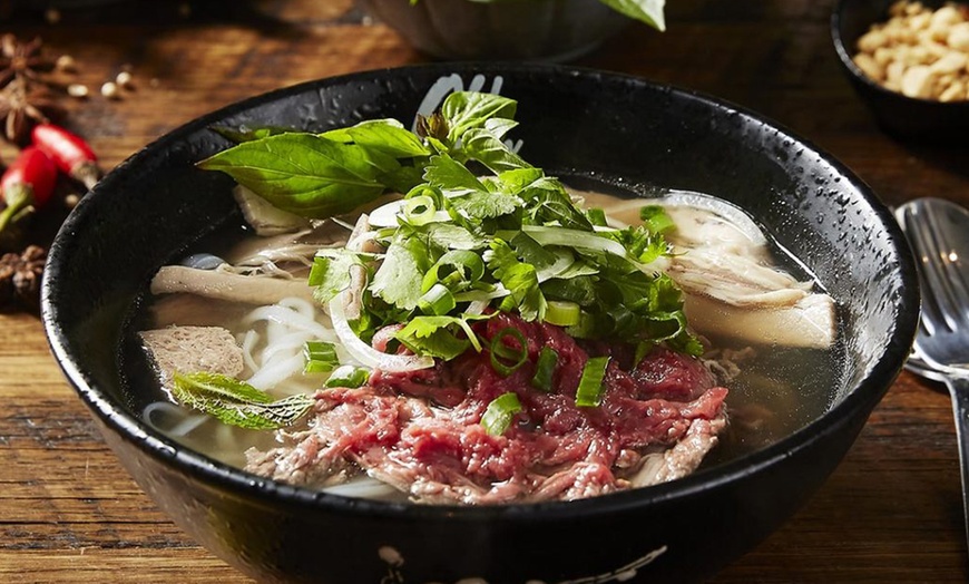 Image 1: Signature Wagyu Pho Bowl with Homemade Ice Tea