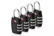 4x TSA Approved Luggage Lock Travel 3 Digit Combination Suitcase Padlock Reset - Second Medium