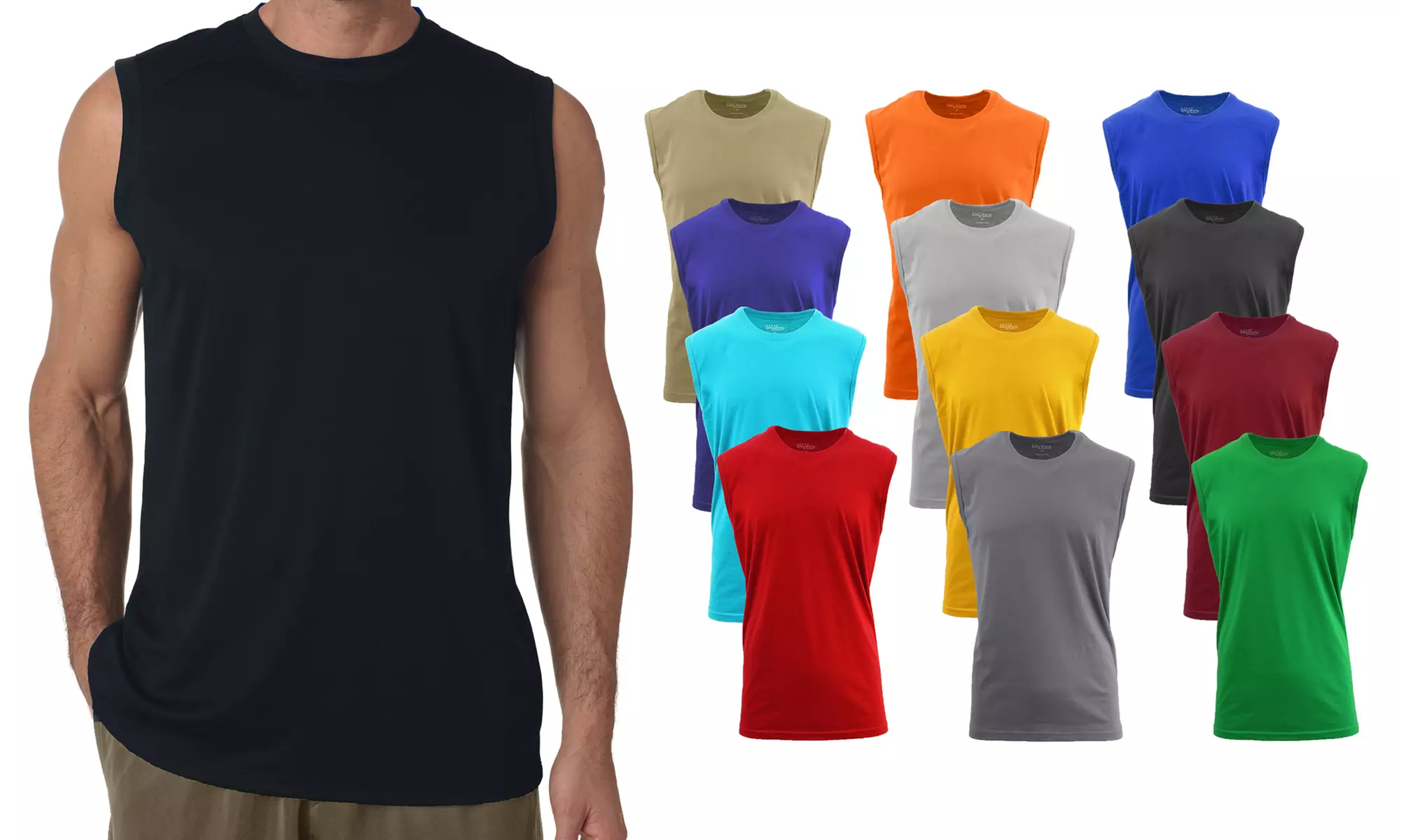 Galaxy By Harvic Men's Muscle Tank T-Shirt Mystery Deal (3-Pack) - Primary Image
