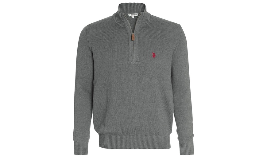 Image 4: Pull à col zippé de US Polo