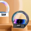 Image 1: 4 In 1 Wireless Charging Bluetooth Speaker - Digital Clock, Phone Holder and Bedside Lamp