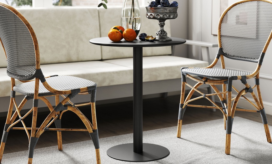 Image 4: HomCom Round Dining Table 