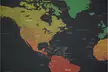 Deluxe Travel Edition Scratch Off World Map Poster Personalized Journal Log - Second Medium
