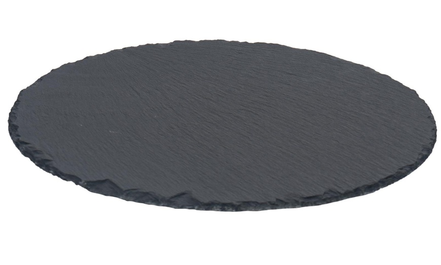 Image 2: Natural Slate Food and Drinks Serving Platter