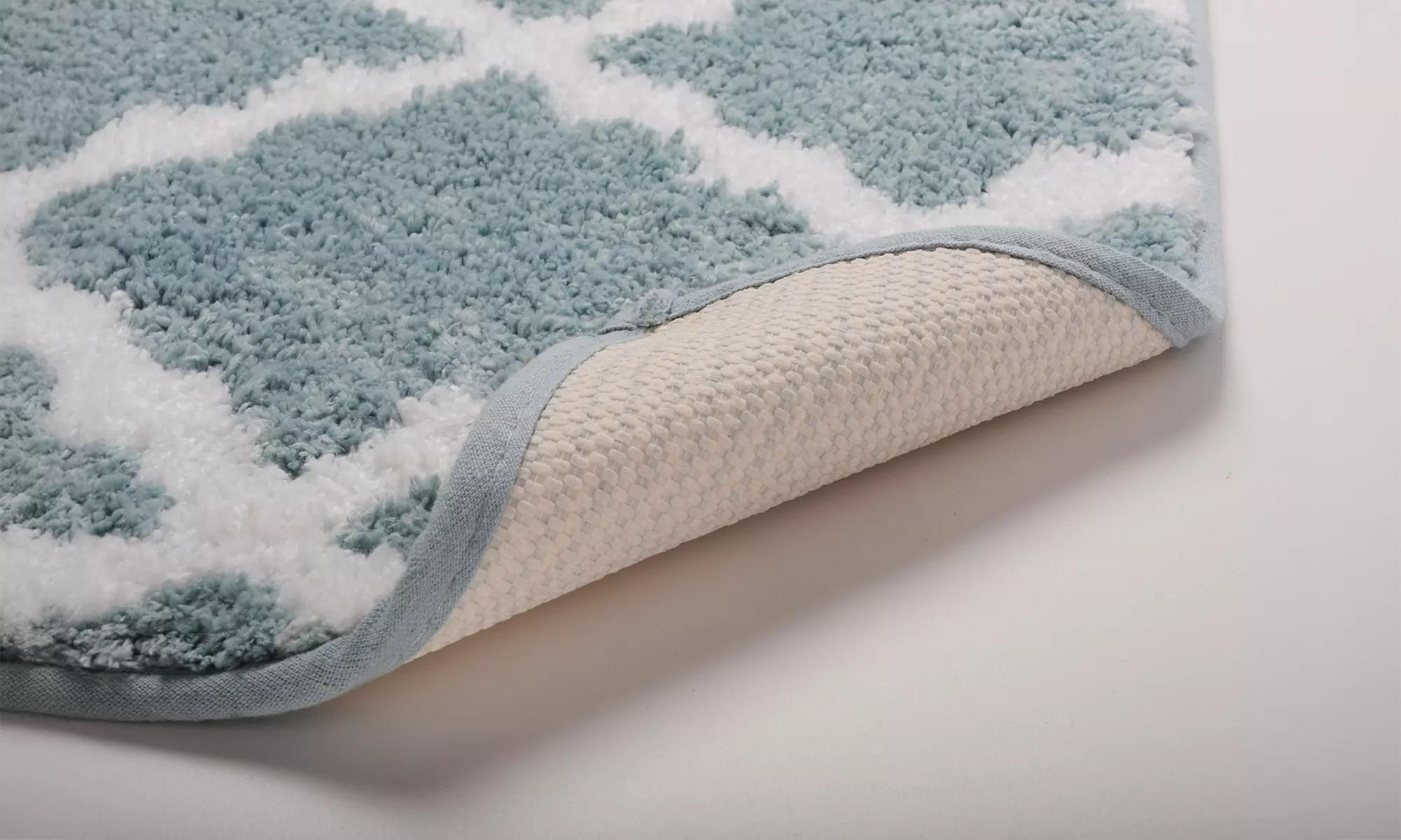 Bibb Home 1-2 Pack Trellis Micro Shag Bath Rugs