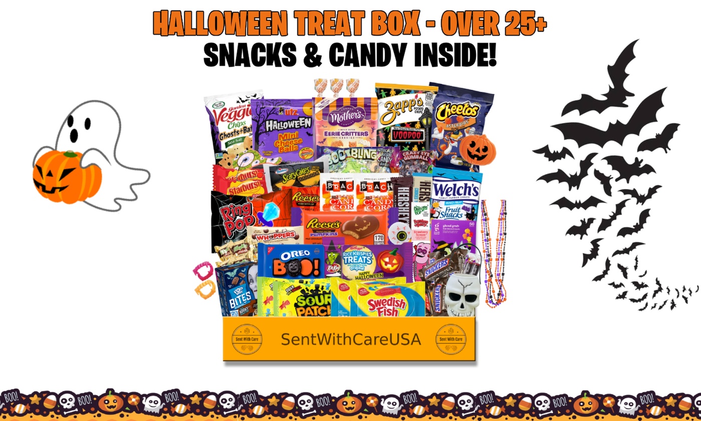 Fall Halloween Gift Box - Trick or Treat Candy & Snack Box
