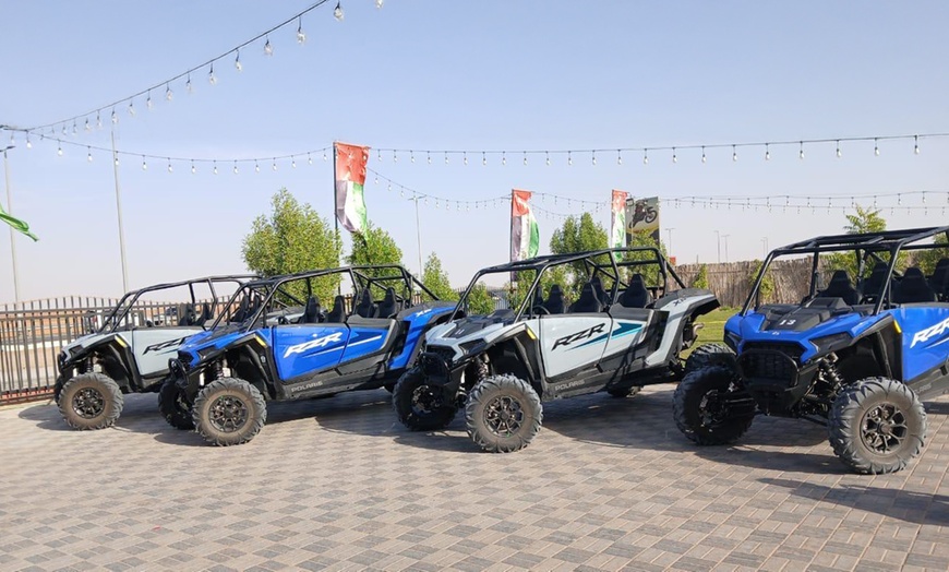 Image 1: 1 Hour Dune Buggy Drive or 4 Seat Polaris RZR Adventure 