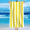 Image 8: Single Jersey Striped Summer Beach or Bath Towel