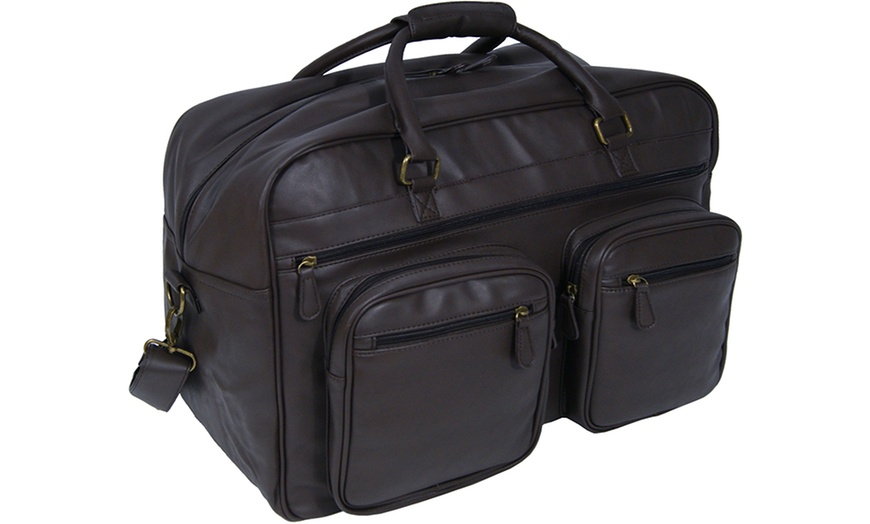 Image 6: Men’s Faux Leather Holdall