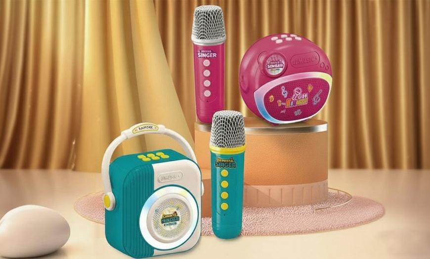 Image 1: Wireless Bluetooth Karaoke Speaker