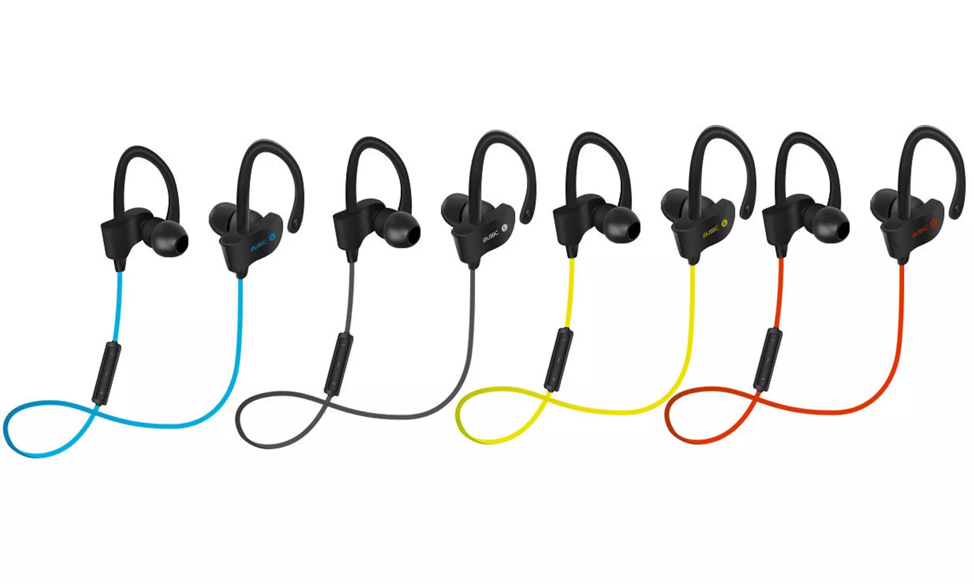 1 ou 2 paires d'écouteurs de sport Bluetooth avec batterie rechargeable - Primary Image