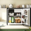 Image 4: HomCom 46L Lockable Countertop Fridge